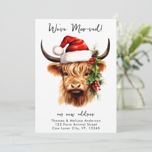 Hochlandkuhfestivals Farm Weihnachtsfeiertag Beweg Ankündigung (Stehend Vorderseite)