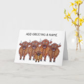 Hochlandkuhgewächse Karte (Gelbe Blume)