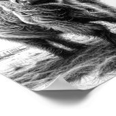 Hochlandkuhkunstdruck, Dekoration der Kuhwand im H (Ecke)