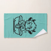 Hochlandkuhlicht Aquamarin Badhandtuch Set (Handtuch)