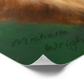 Hochlandkuhmalerei Poster (Ecke)