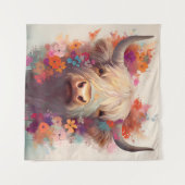 Hochlandkuhmauer Wandteppich (Vorderseite (Horizontal))