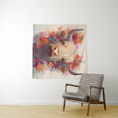 Hochlandkuhmauer Wandteppich (Beispiel (Horizontal))