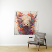 Hochlandkuhmauer Wandteppich (Beispiel)