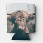 Hochlandkuhportrait Dosenkühler (Rückseite)