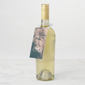 Hochlandkuhportrait Flaschenanhänger (Angewinkelt)