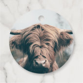 Hochlandkuhportrait Geschenkanhänger (Rückseite)