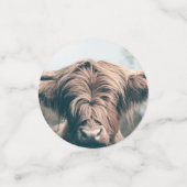 Hochlandkuhportrait Konfetti (Klein Vorderseite)