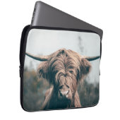Hochlandkuhportrait Laptopschutzhülle (Vorne Rechts)