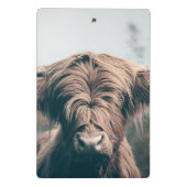 Hochlandkuhportrait Mini Klemmbrett (Rückseite)