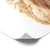 Hochlandkuhportrait Poster (Ecke)