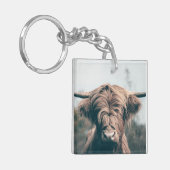 Hochlandkuhportrait Schlüsselanhänger (Vorderseite links)