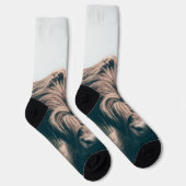 Hochlandkuhportrait Socken (Rechts)