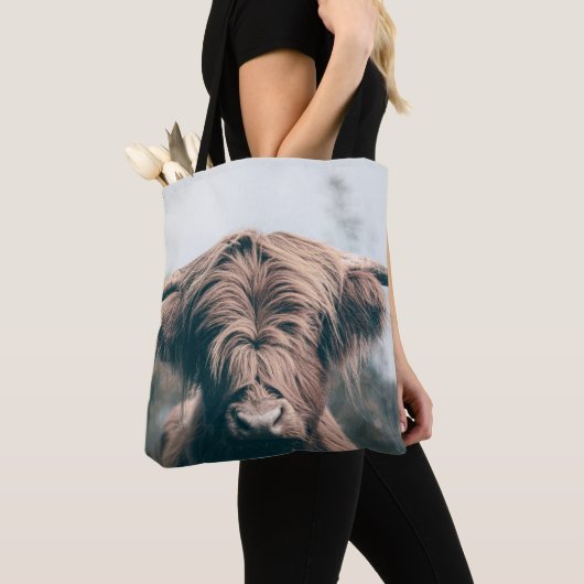 Hochlandkuhportrait Tasche (Von Nahem)