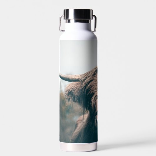 Hochlandkuhportrait Trinkflasche (Vorne)