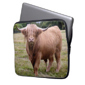 Hochlandkuhrabe Laptopschutzhülle (Vorderseite Links)