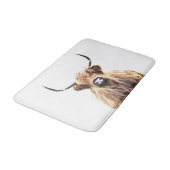 Hochlandkuhschottisches Tierporträt Badematte (Schrägansicht)