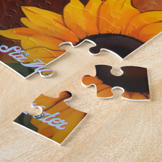 Hochlandkuhsonnenblume mit Kalbspuzzle Puzzle (Seite)