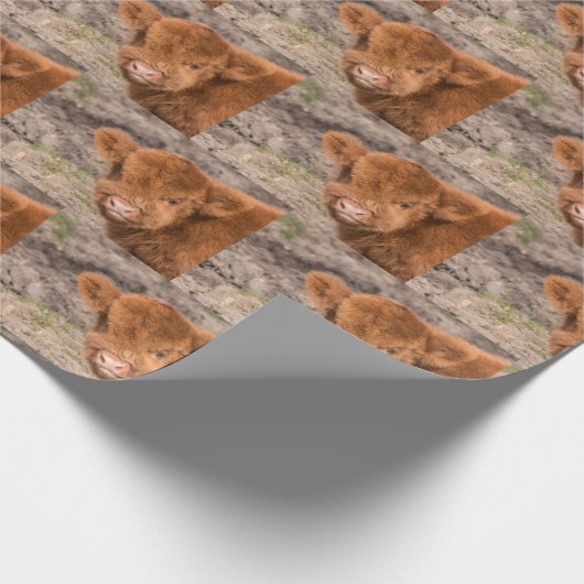 Hochlandkuhverpackung Geschenkpapier (Ecke)