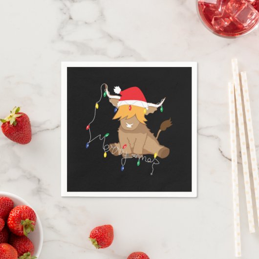 Hochlandkuhweiden Serviette (Beispiel)