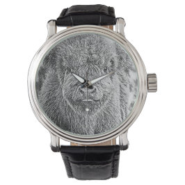 Hochlandkuhwoodcut Watch Armbanduhr