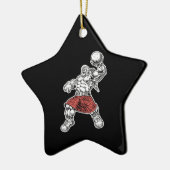 Hochlandlilie Keramik Ornament (Links)