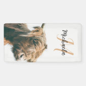 Hochlandportrait individuelle Name Banner (Horizontal)