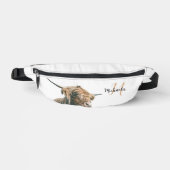 Hochlandportrait individuelle Name Bauchtasche (Vorderseite)