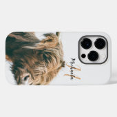 Hochlandportrait individuelle Name Case-Mate iPhone Hülle (Rückseite (Horizontal))