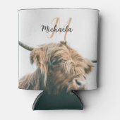 Hochlandportrait individuelle Name Dosenkühler (Vorderseite)