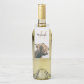 Hochlandportrait individuelle Name Flaschenanhänger (Auf Flasche)