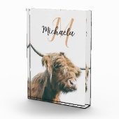 Hochlandportrait individuelle Name Fotoblock (Rechts)