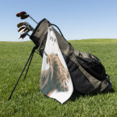 Hochlandportrait individuelle Name Golfhandtuch (Gras)
