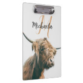 Hochlandportrait individuelle Name Klemmbrett (Rechts)