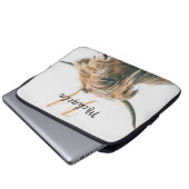 Hochlandportrait individuelle Name Laptopschutzhülle (Vorne Knopf)