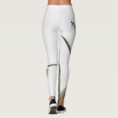 Hochlandportrait individuelle Name Leggings (Rückseite)
