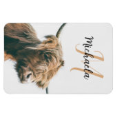 Hochlandportrait individuelle Name Magnet (Horizontal)