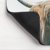 Hochlandportrait individuelle Name Mousepad (Ecke)