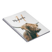 Hochlandportrait individuelle Name Notizblock (Rechte Seite)