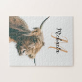 Hochlandportrait individuelle Name Puzzle (Horizontal)
