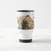 Hochlandportrait individuelle Name Reisebecher (Mittel)