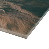 Hochlandportrait individuelle Name Schneidebrett (Ecke)