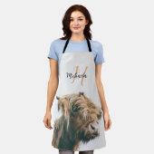 Hochlandportrait individuelle Name Schürze (Getragen)