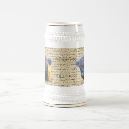 Hochlandrind Bierglas (Mittel)