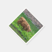 Hochlandrind Serviette (Ecke)