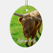 Hochlandrinder für Tier- und Nutztiere Keramik Ornament (Rechts)