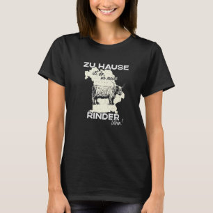 Hochlandrinder Hochland-Kuh Bayern T-Shirt