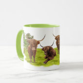 Hochlandrinder Tasse (Vorderseite Links)