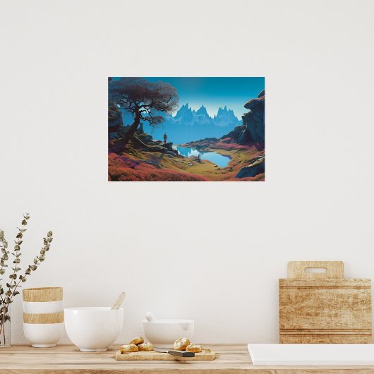 Hochlandsee Poster (Küche)