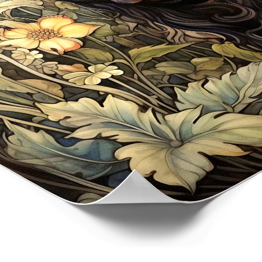 Hochlandskunst Poster (Ecke)